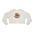 Cropped Pullover – “God Isn’t Finished With Me Yet” Inspirational Graphic Pullover